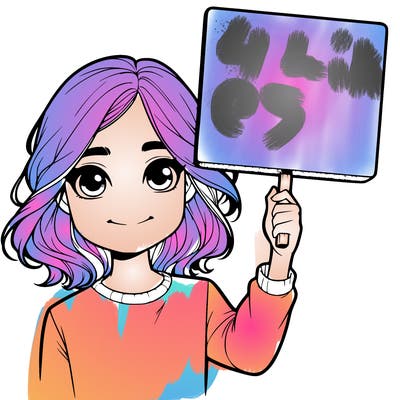 realistic girl holding up a sign