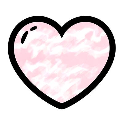 a blank heart