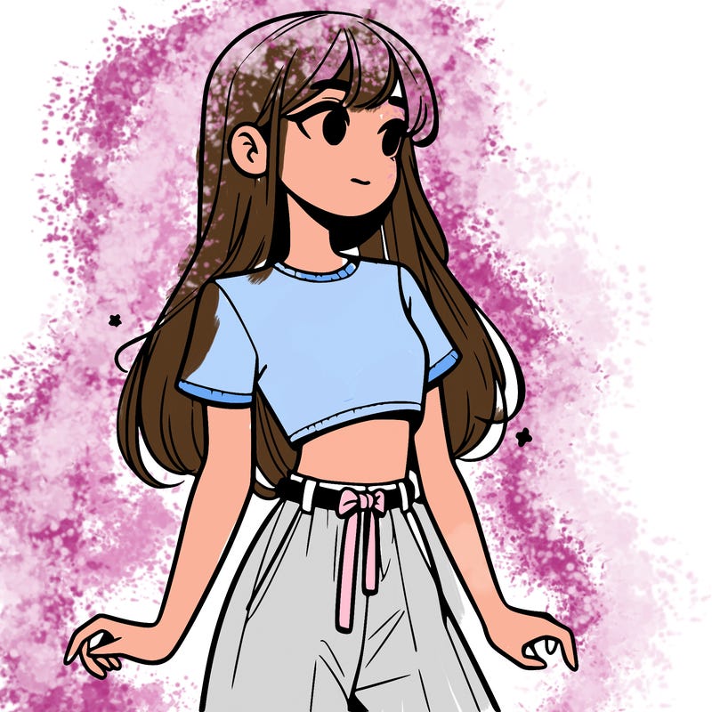 girl in a cute crop top