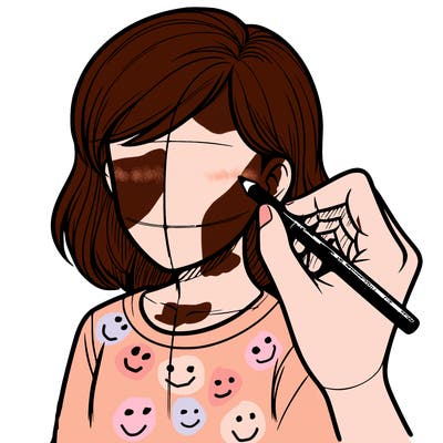 drawing a realistic person