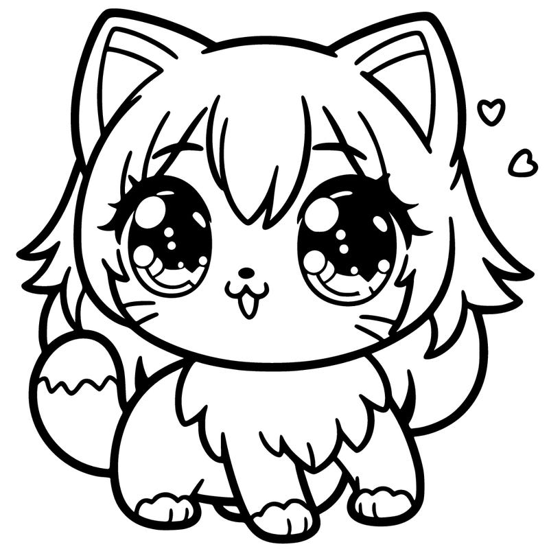cute anime kitty cat