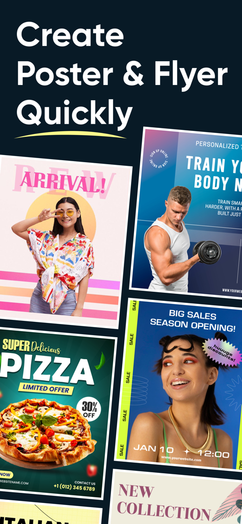 Poster Maker, Flyer Maker - Examples of professional poster and flyer templates for business marketing