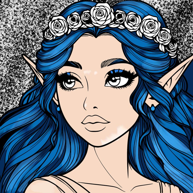 realistic beautiful elf princess