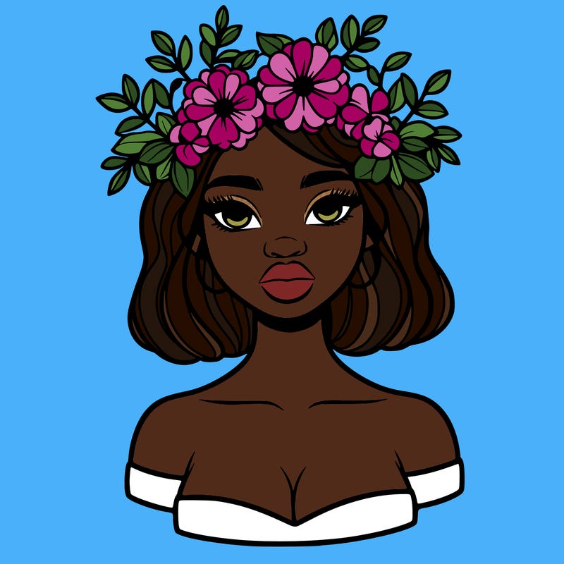 beautiful black people woman pretty girl