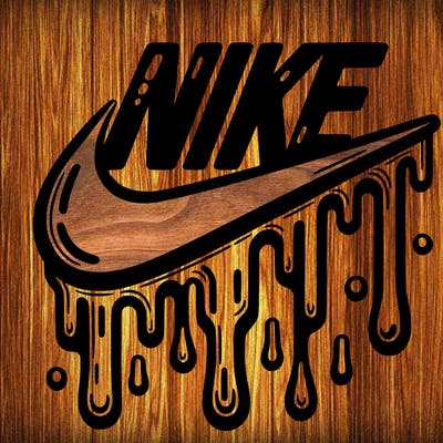 dripping nike logo