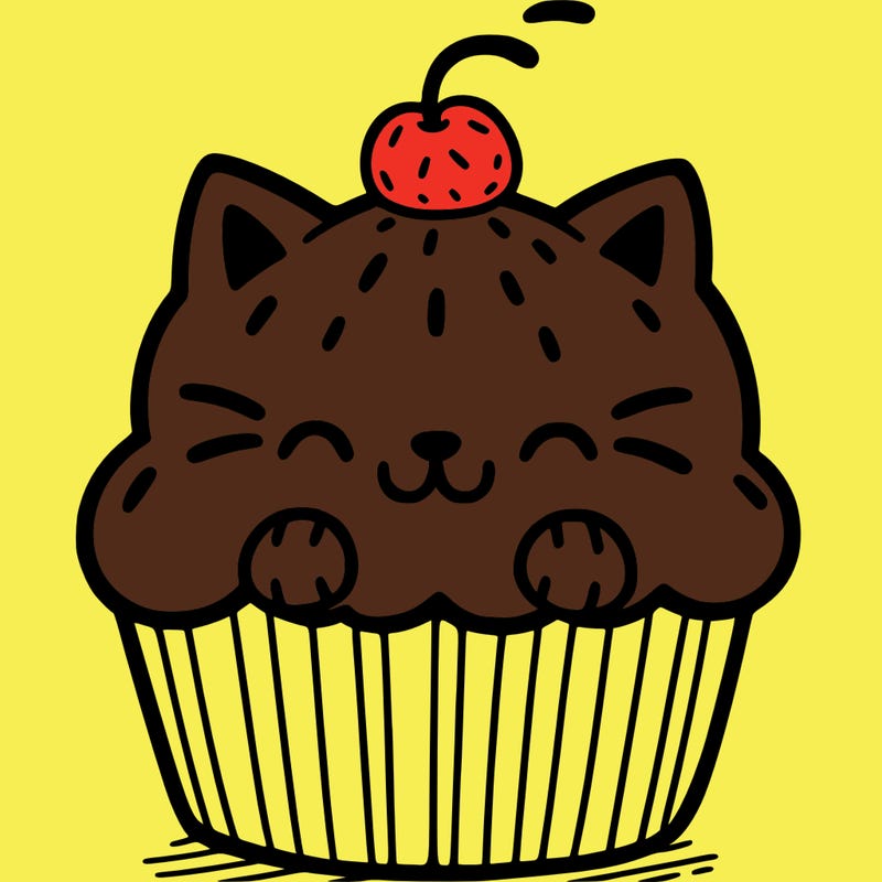 cat cupcake