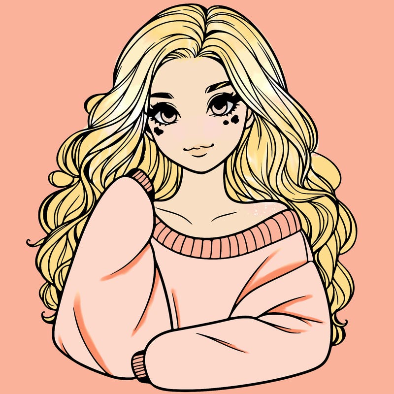 a beautiful girl in a big sweatshirt