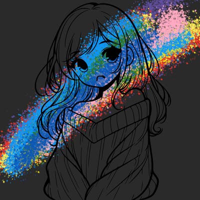 shy pretty girl wearing a sweater that is falling off one shoulder portrait