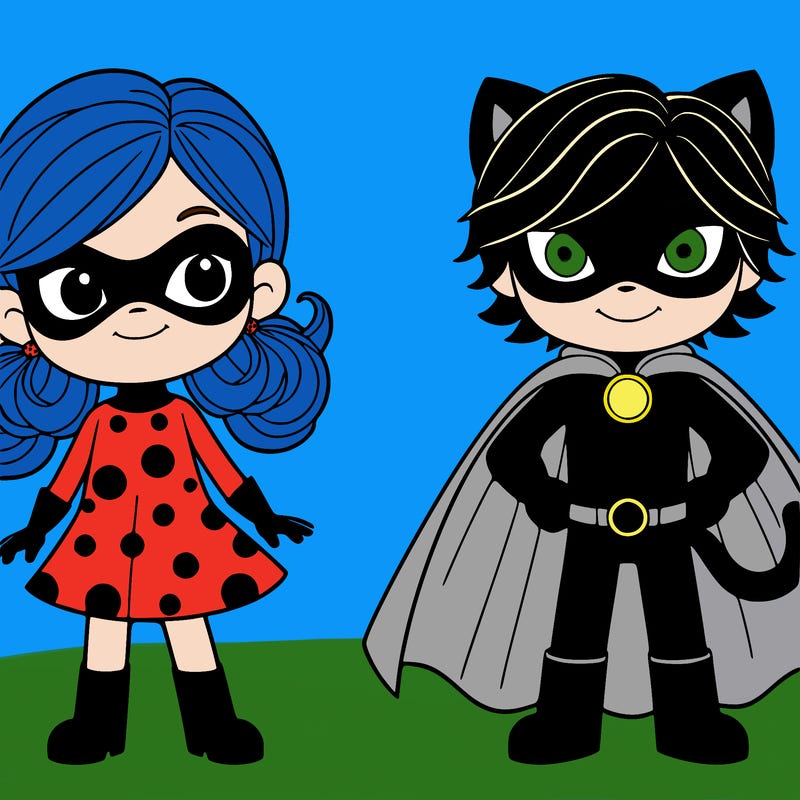 miraculous ladybug and cat noir