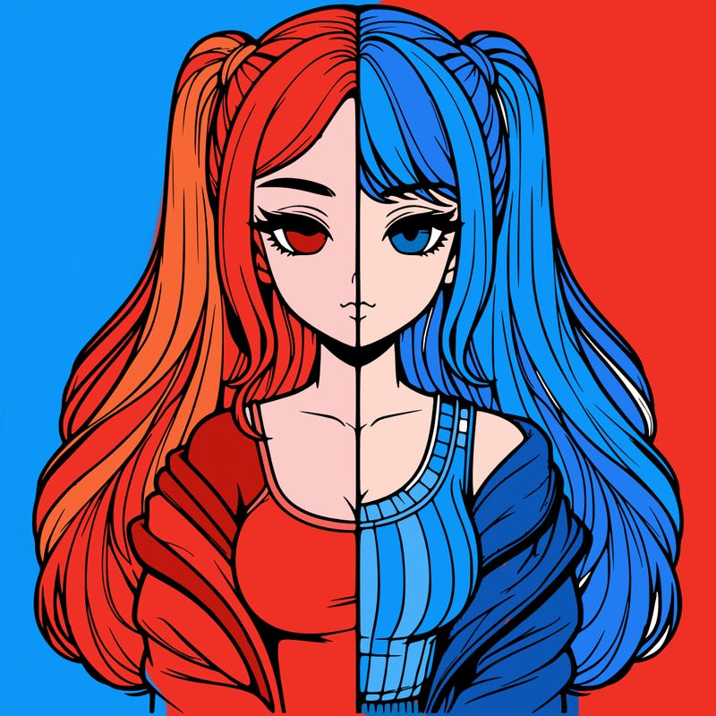 realistic girl split