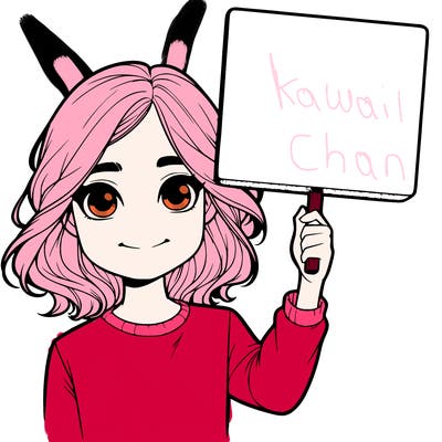 realistic girl holding up a sign