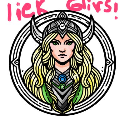 realistic valhalla goddess  symbol