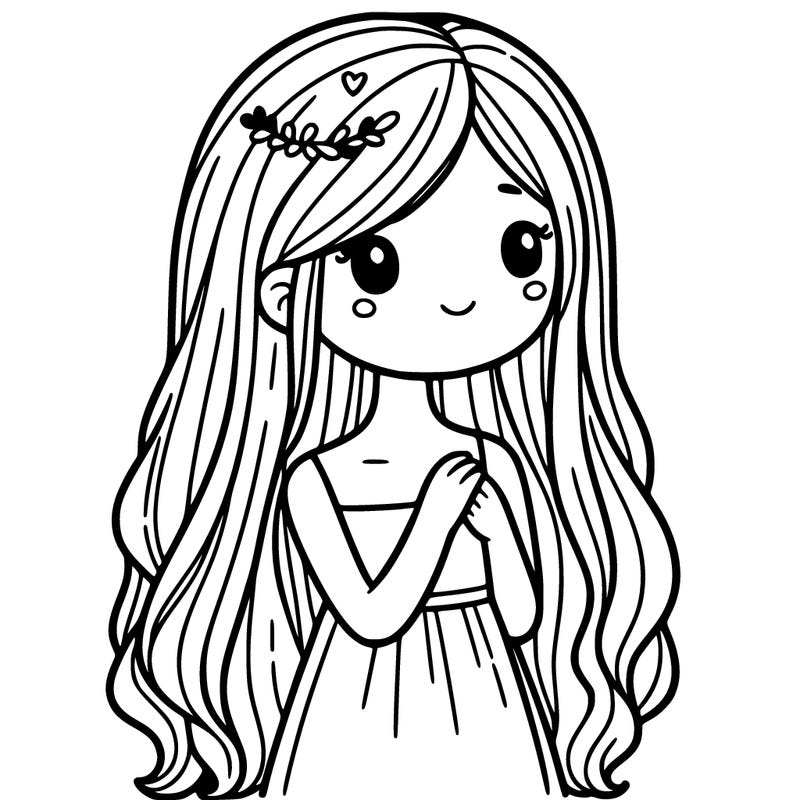 girl  with long  hair