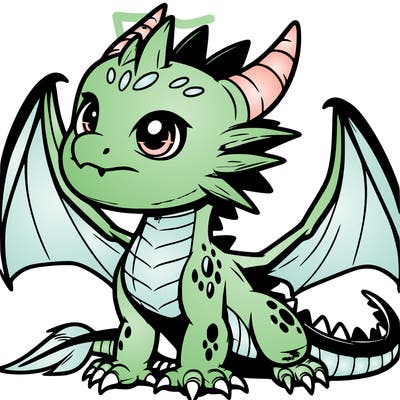 fierce baby night dragon