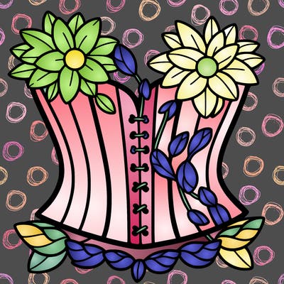 flower corset