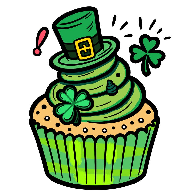 saint patrick’s day cupcake