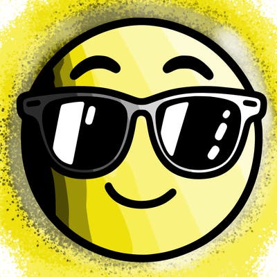 emoji with sunglasses