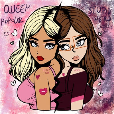 realistic girl split