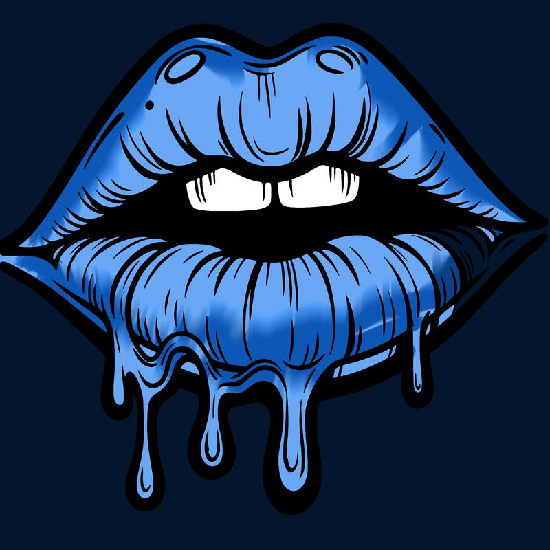 lips that look realistic and drip