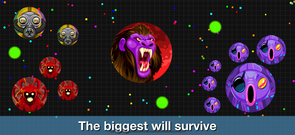 Blob io - Throw & split cells - Multiplayer cell survival game Blob io with custom character skins.