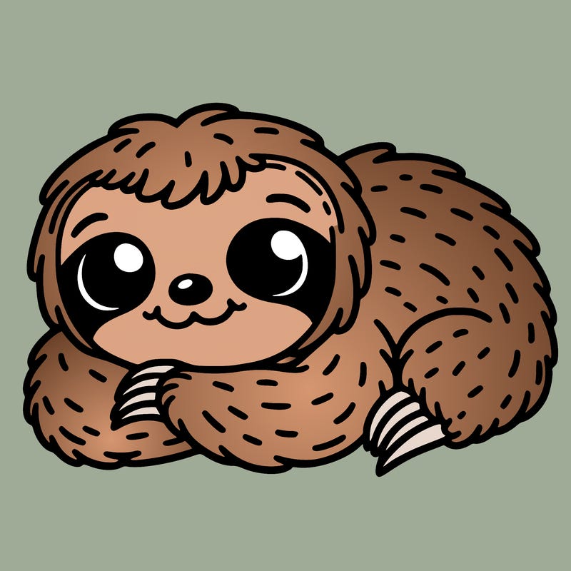 sloth, cute