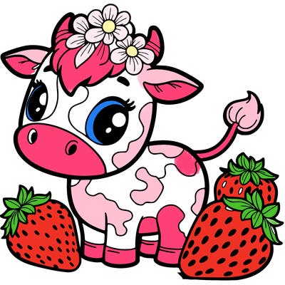 strawberry cow