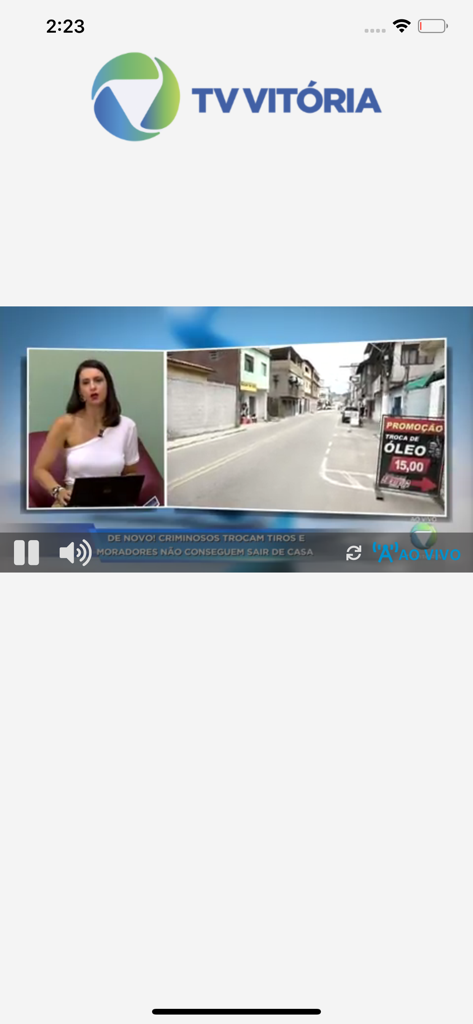 TV Vitória - Live news broadcast on the TV Vitoria app