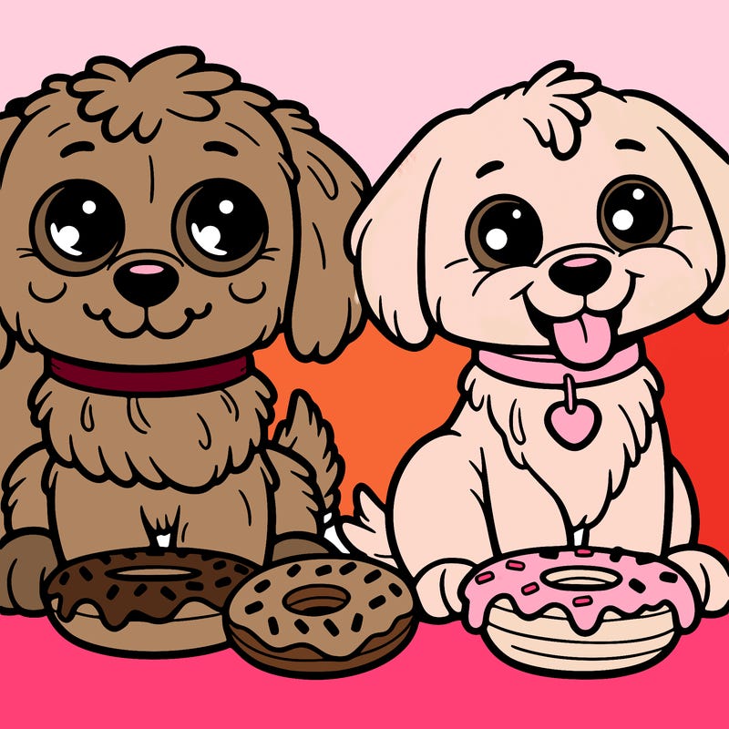 dogs with donuts