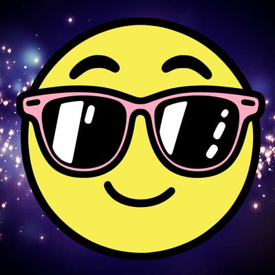 emoji with sunglasses