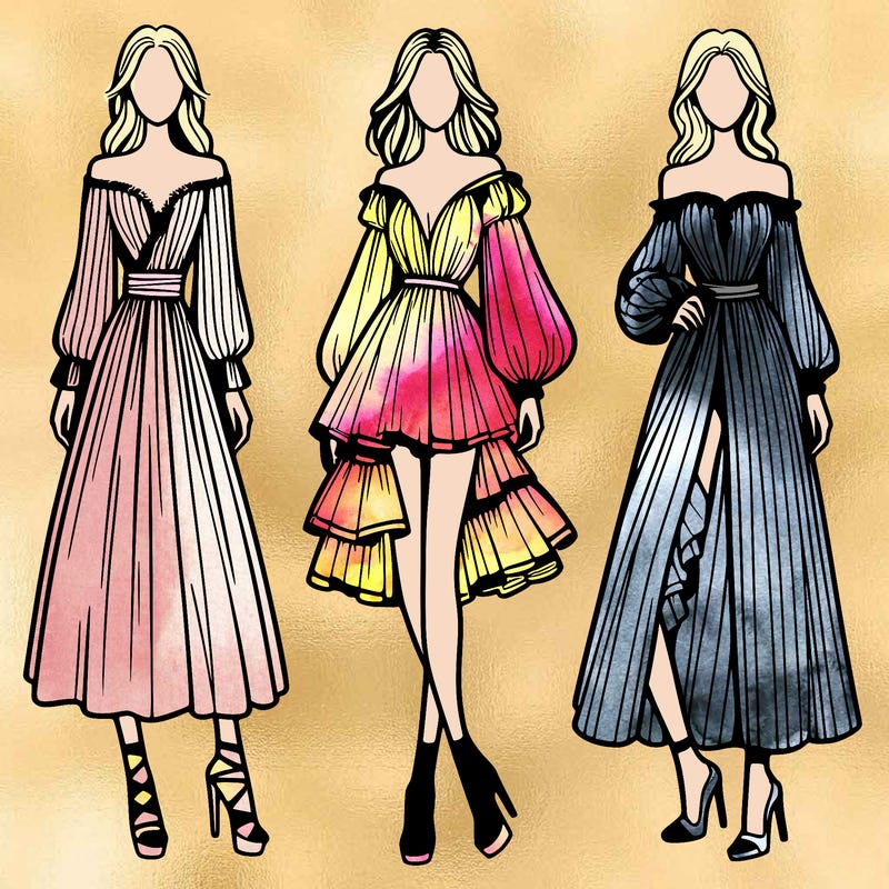 fashion models dresses