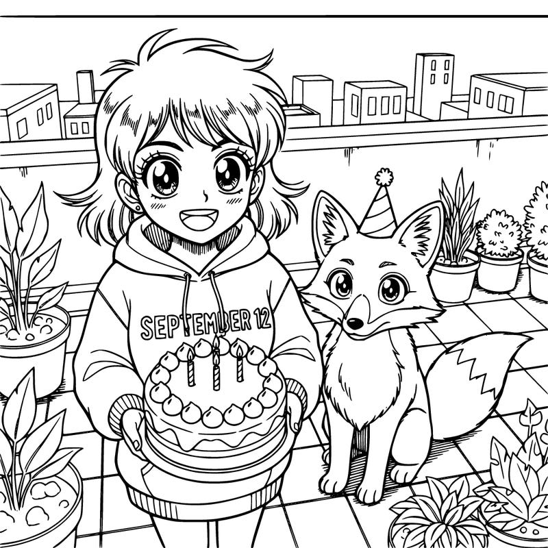 cute anime september 12 girl