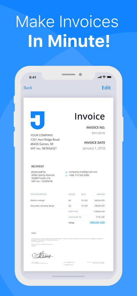 Go Invoice: Mobile Invoice App - Business App | MWM