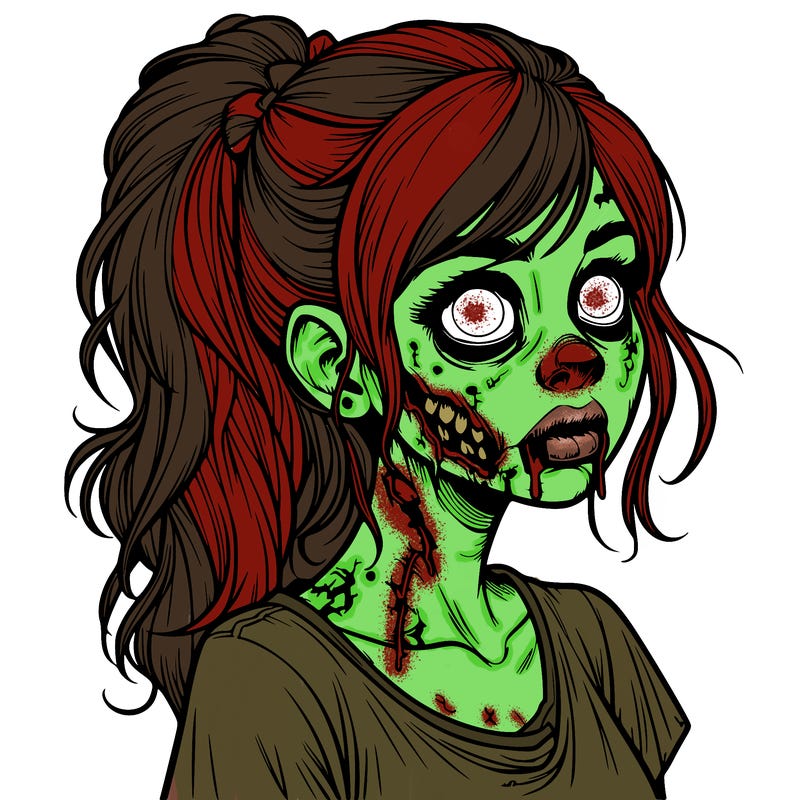 realistic zombie girl