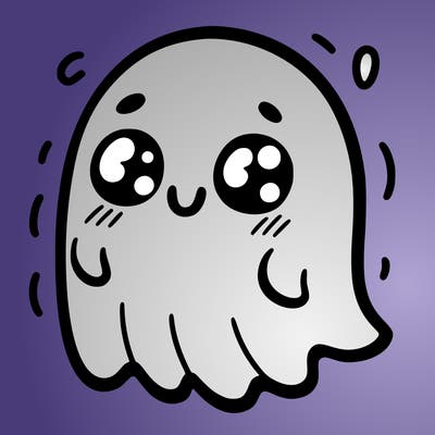 a really cute ghost