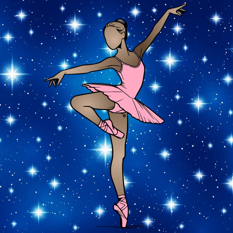 realistic person doing ballet