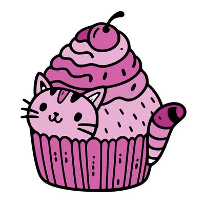 cat cupcake