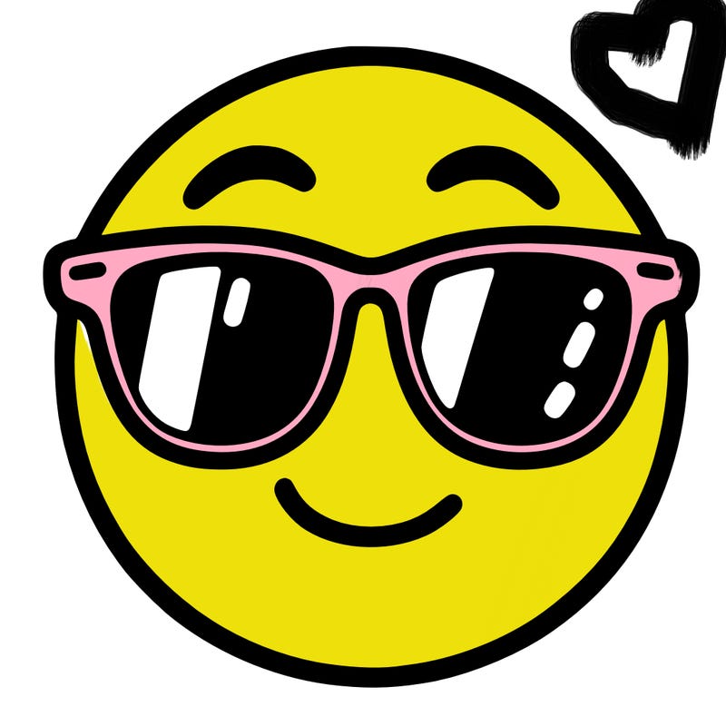 emoji with sunglasses