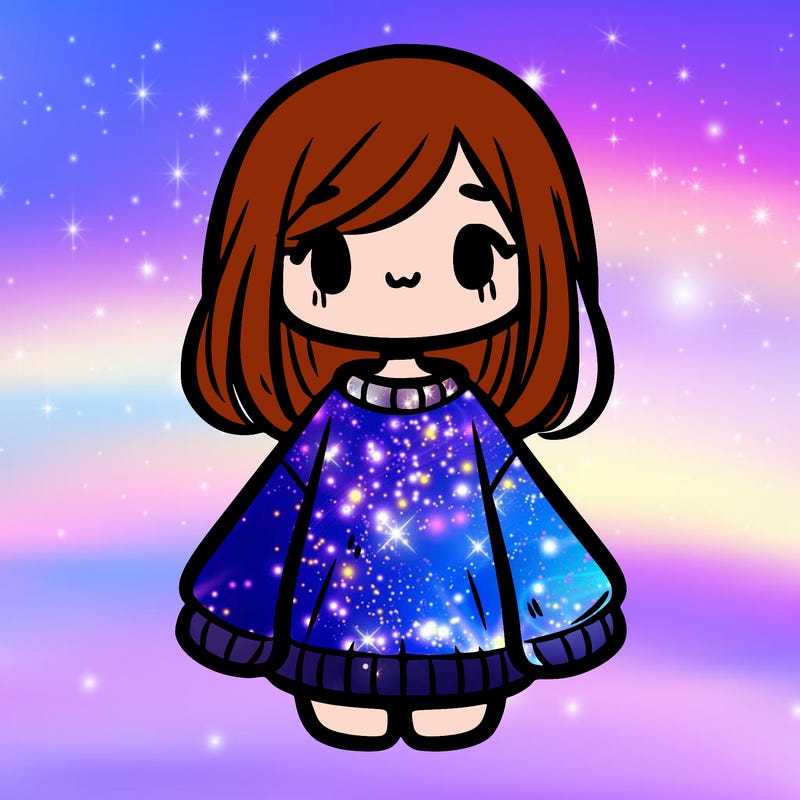 girl in a baggy sweater