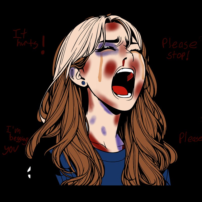 screaming realistic, girl