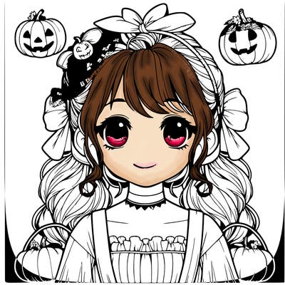 realistic girl halloween