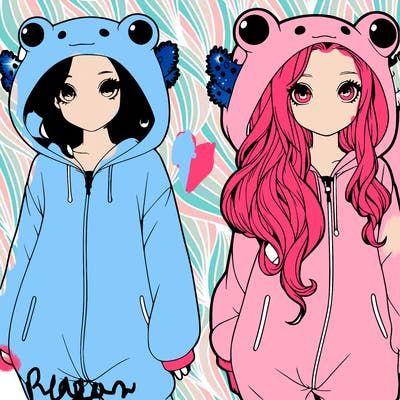 realistic girl in an axolotl wenzie