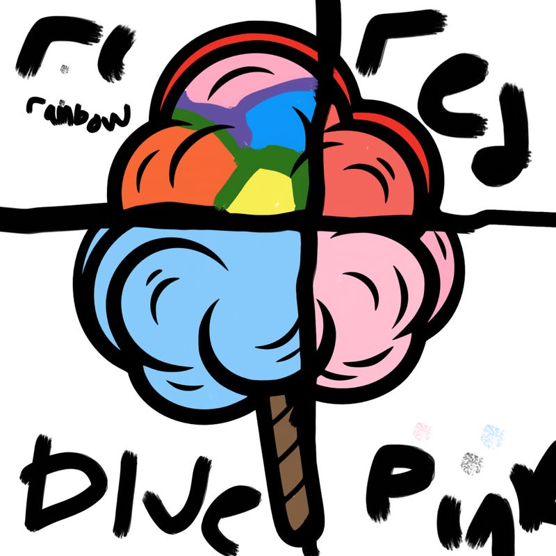 a single cotton candy