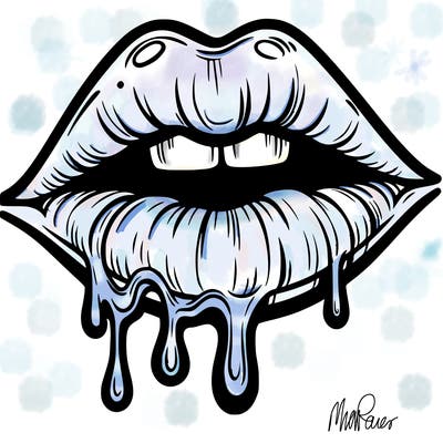 lips that look realistic and drip