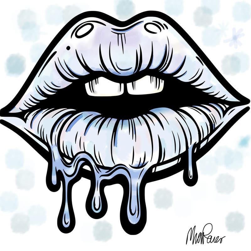 lips that look realistic and drip