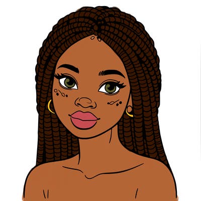 african woman with fulani braids