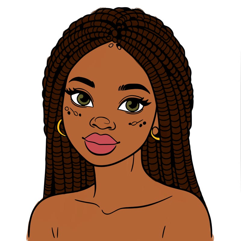 african woman with fulani braids