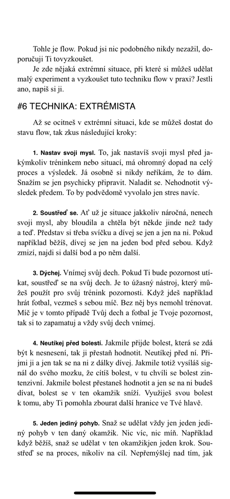 Palmknihy: čtení, poslech - Captura de pantalla de una página de libro electrónico en la aplicación Palmknihy que muestra texto en checo