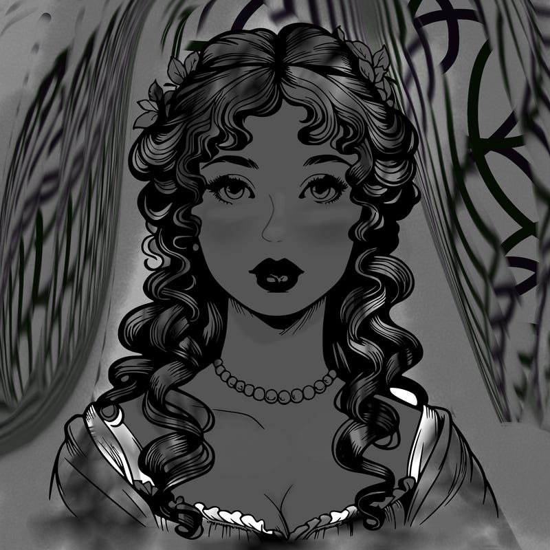 realistic regency era girl with lips