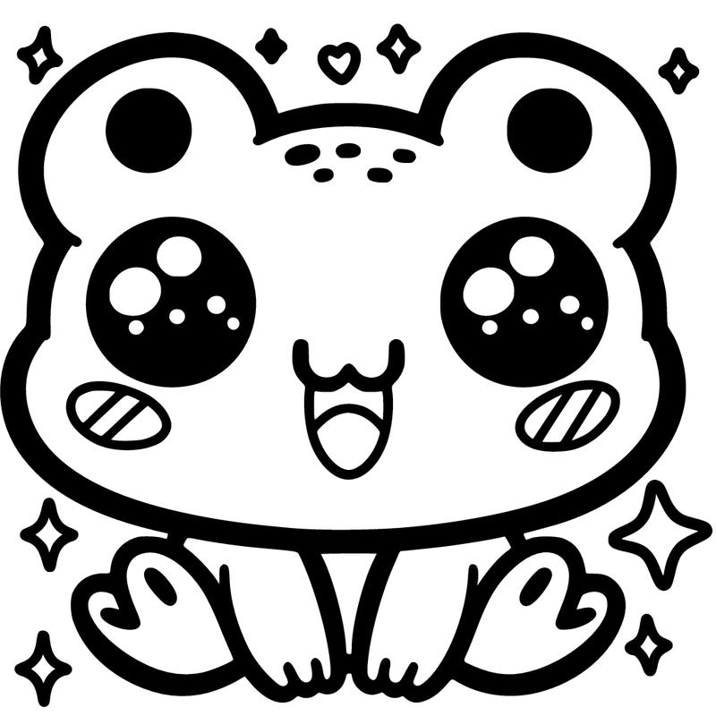 kawaii frog
