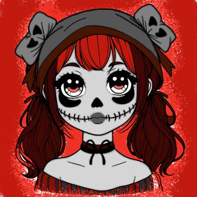 realistic girl halloween